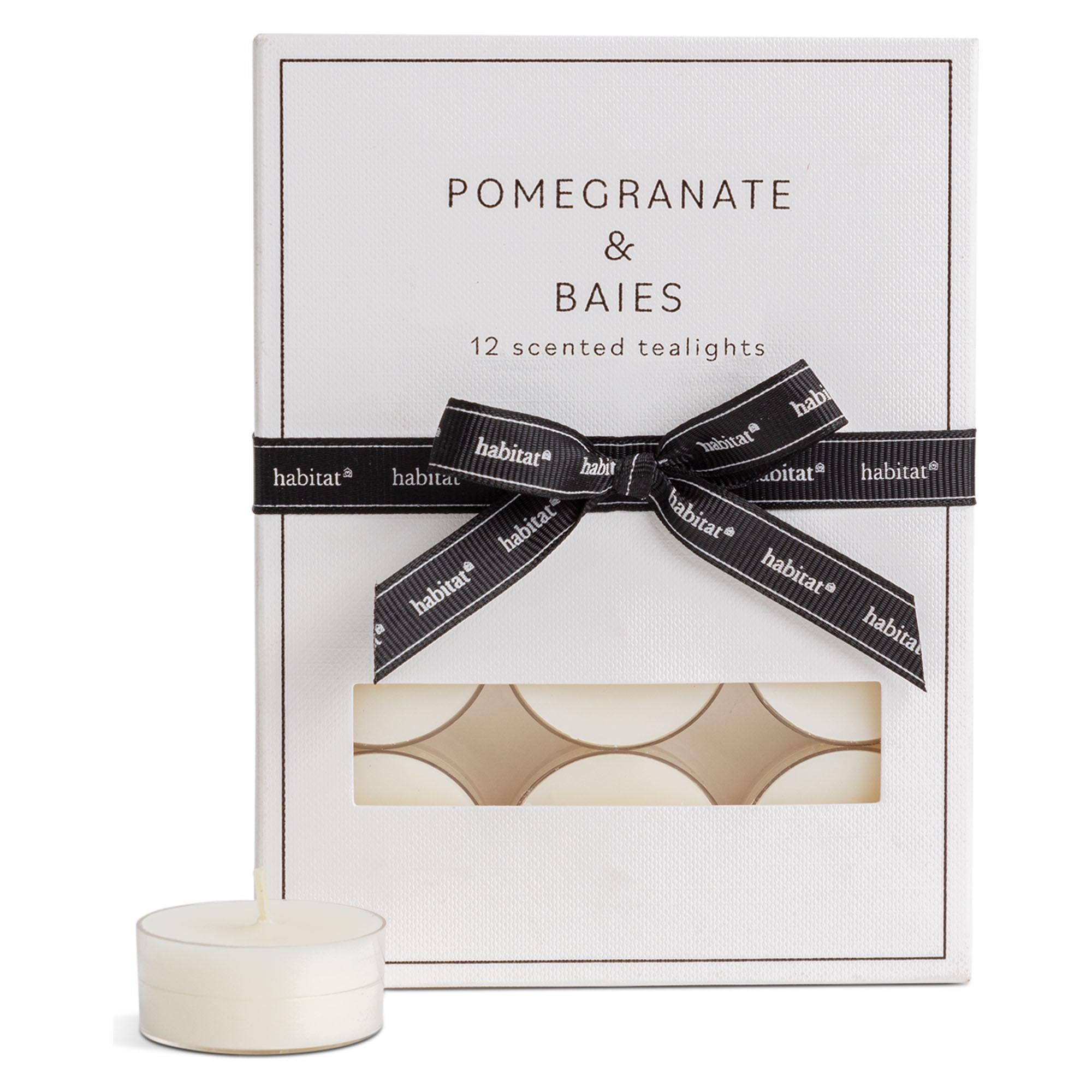 Habitat Luxe Pomegranate Baies tealights UK version