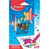 Maped Colorpeps Glitter Pens Pack of 10, imported from the UK