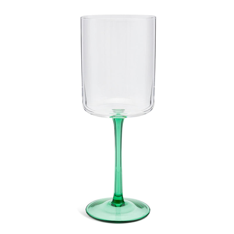 Habitat green stem wine glass (British brand)