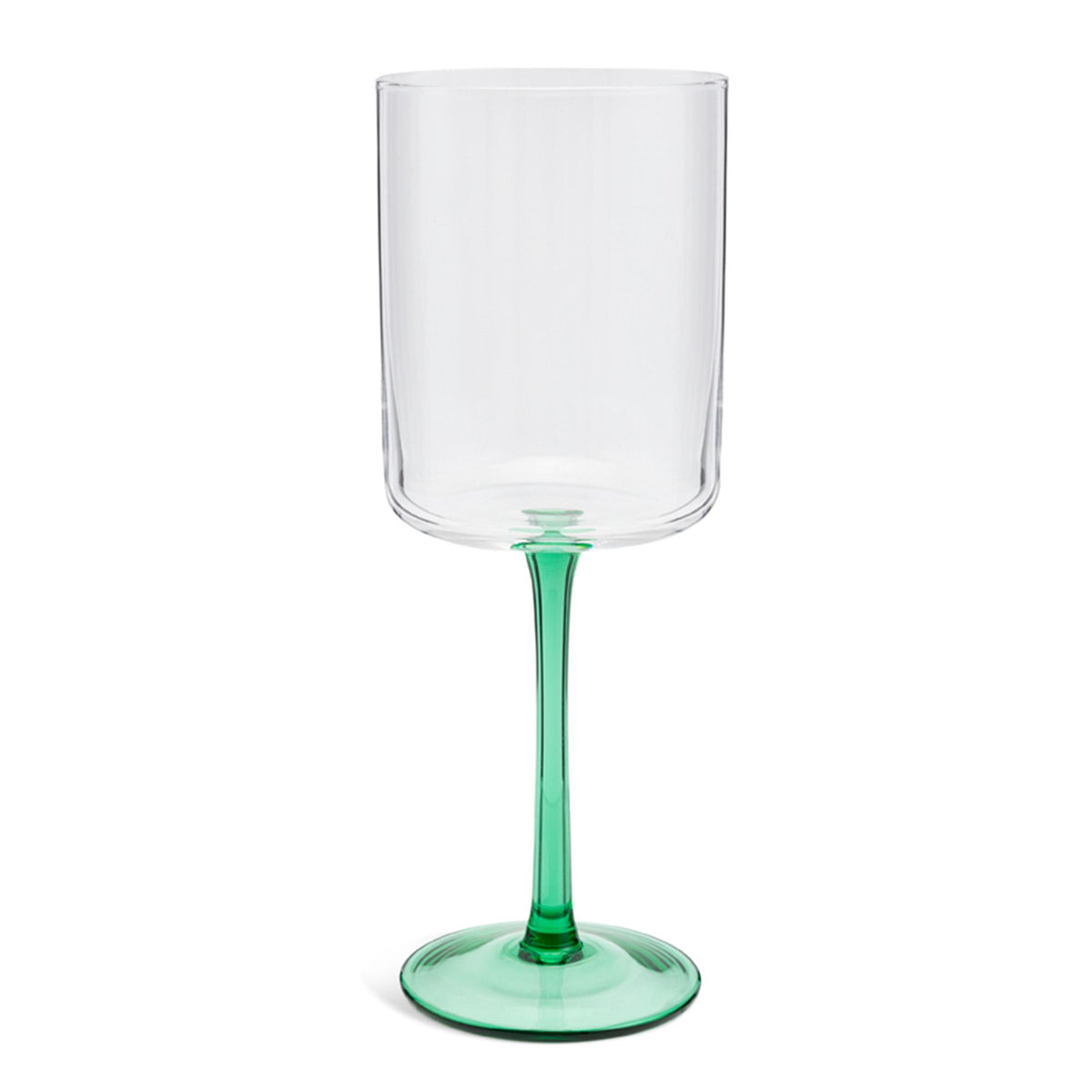 Habitat green stem wine glass (British brand)