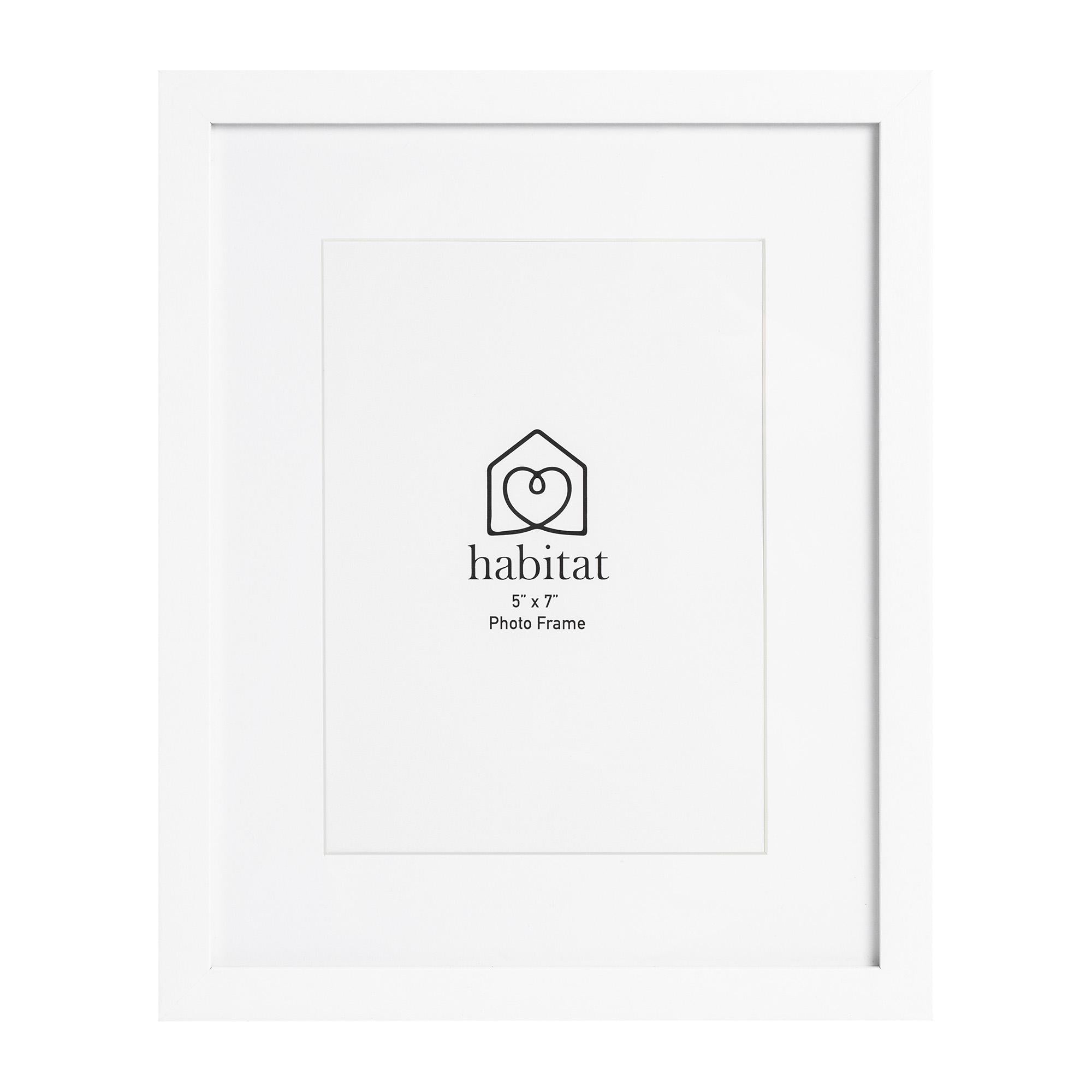 Habitat White Single Mount Frame 5x7 inch, UK version