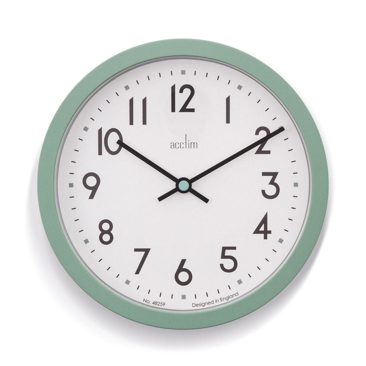 Acctim Elstow wall clock green 20cm - British product