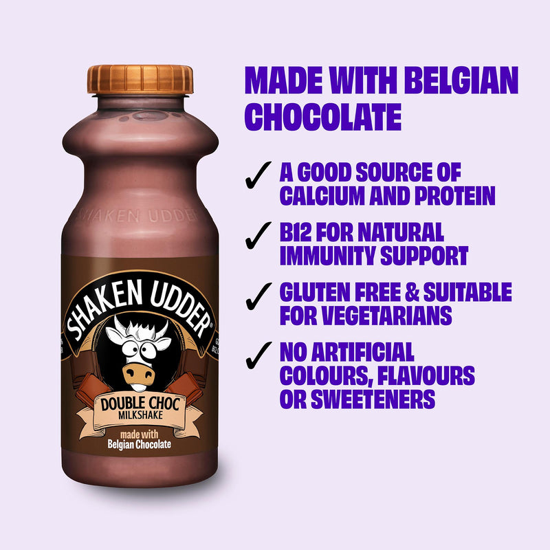 Shaken Udder Double Chocolate Milkshake 330ml (British brand)