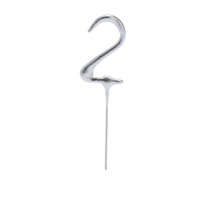Sainsburys Sainsbury's Home Silver Number 2 Cake Sparkler Candle 17cm- Buy online at McGrocer