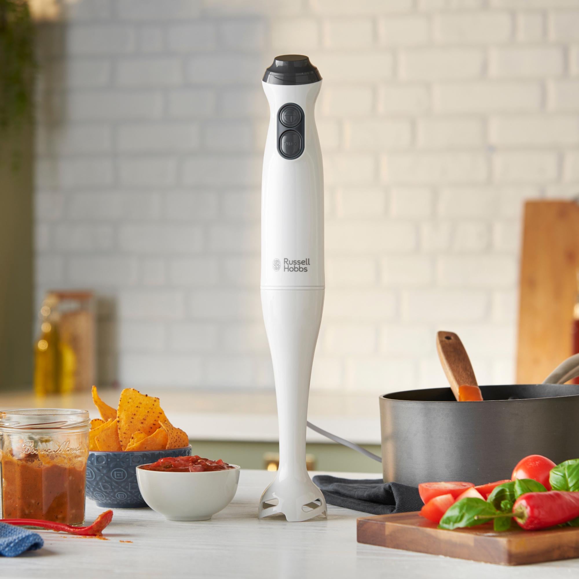Russell Hobbs Go Create White Electric Hand Blender, imported from the UK