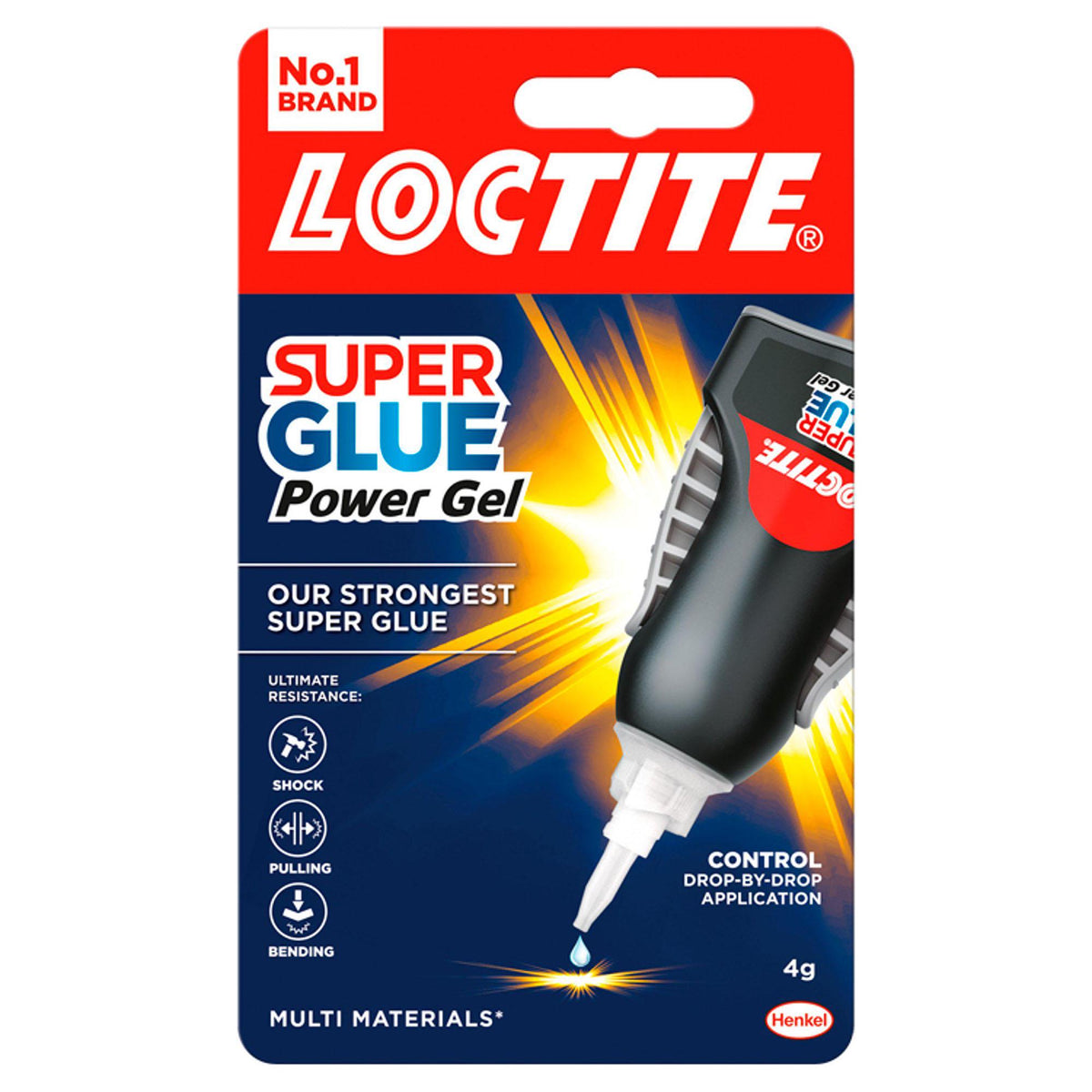 Loctite Control Super Glue Power Gel 4g (British brand)