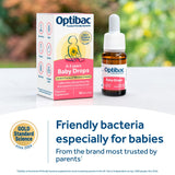Optibac Baby Drops probiotic supplement 30 doses, imported from the UK