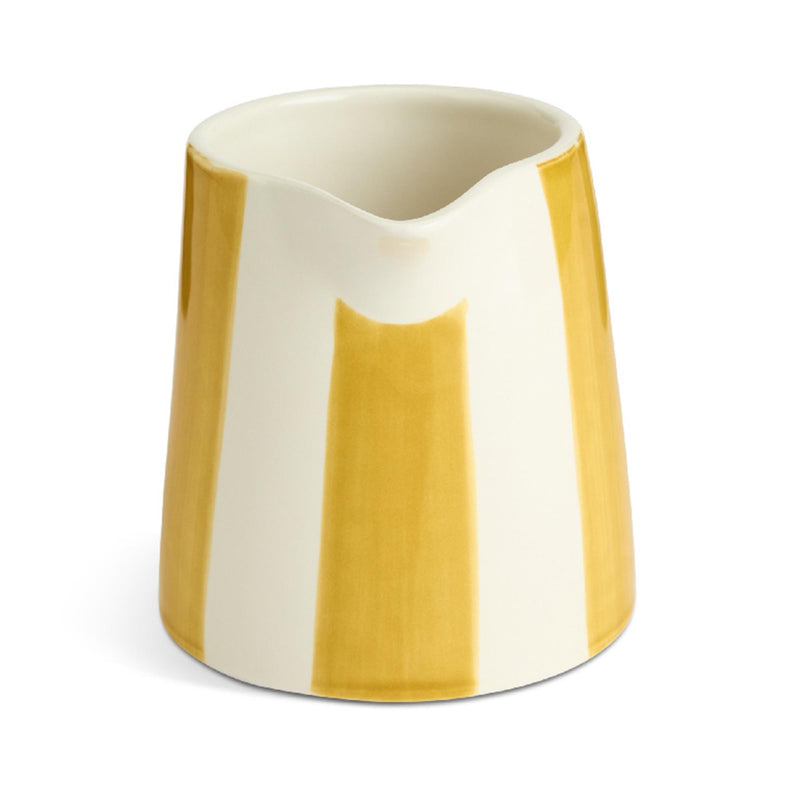 Habitat x Sanderson Handpainted Stripe Mustard Jug 180ml, UK version