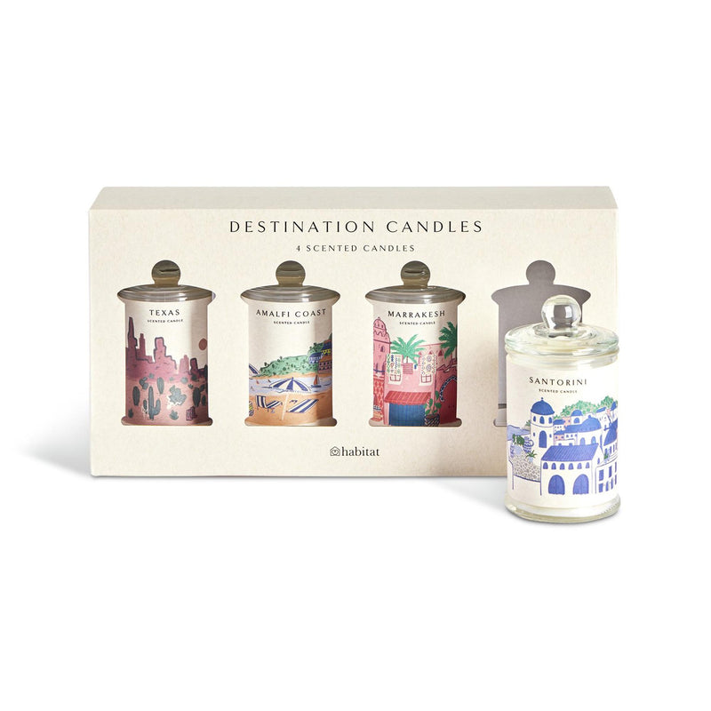 Habitat Destinations scented candle gift set 4-pack 100g, UK version