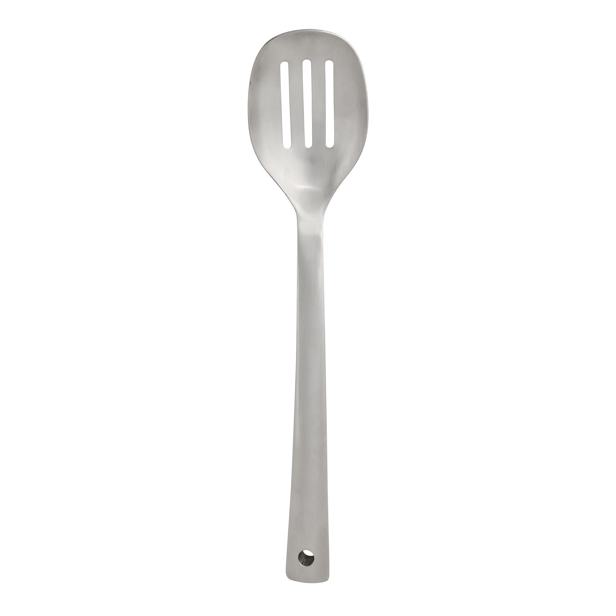 Habitat Ellipse stainless steel slotted spoon 34cm, imported from the UK