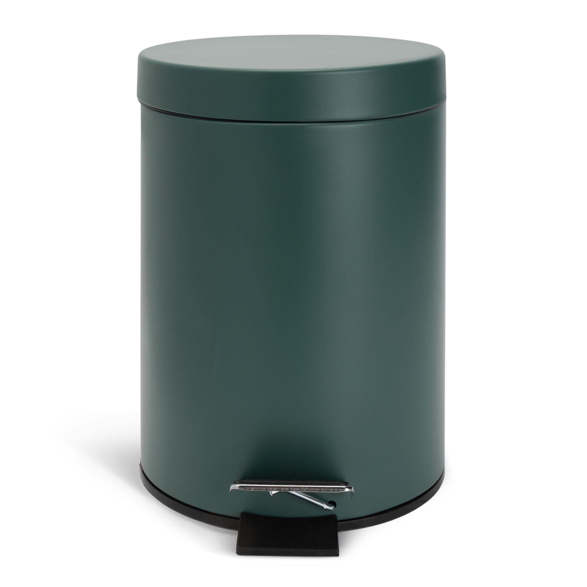 Habitat Dark Green Waste Pedal Bin 3 Litres, UK version