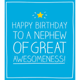 Pigment Nephew Birthday Card 16 x 17.6 cm, imported from the UK