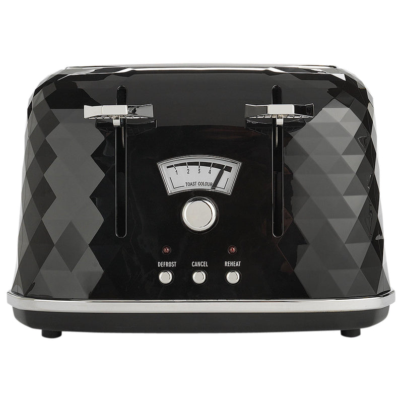 De'Longhi Brillante 4-slice toaster black - British product