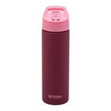 Smash kids water bottle pink burgundy (British brand)