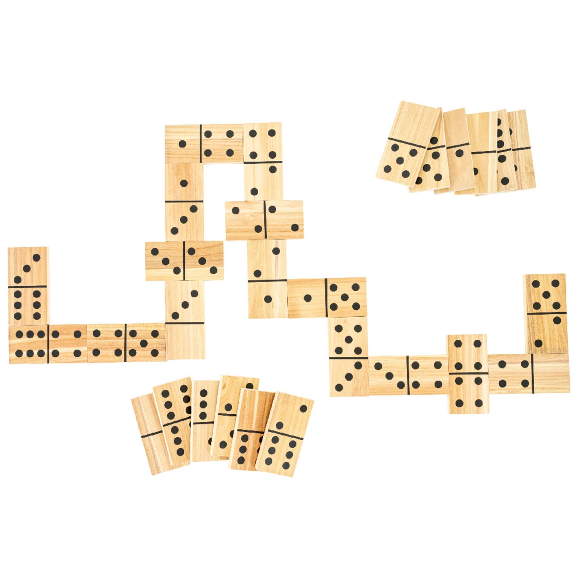 TP Toys giant wooden dominoes 28-piece set, UK version