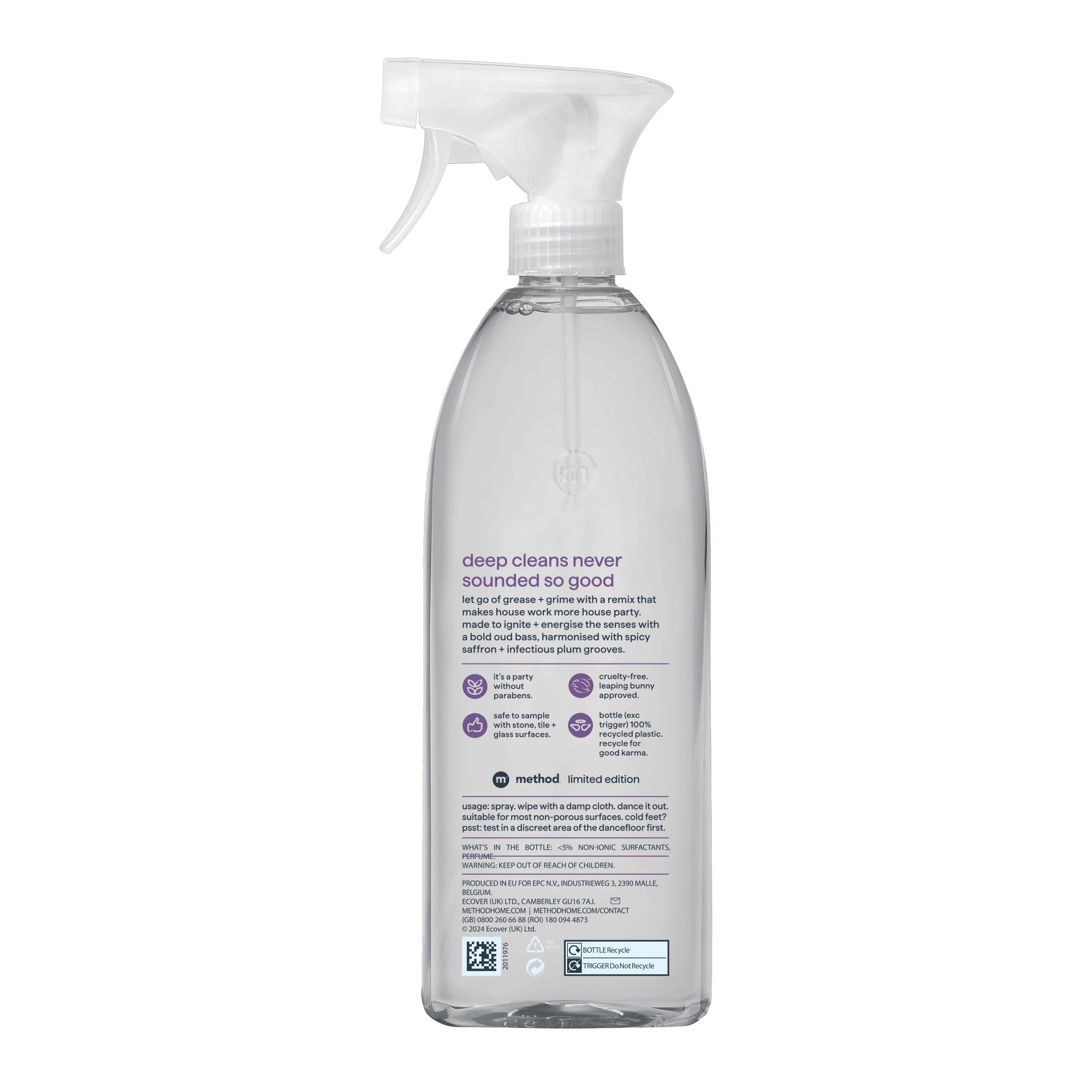 Method Deep House Clean with saffron and oud 828ml - British product