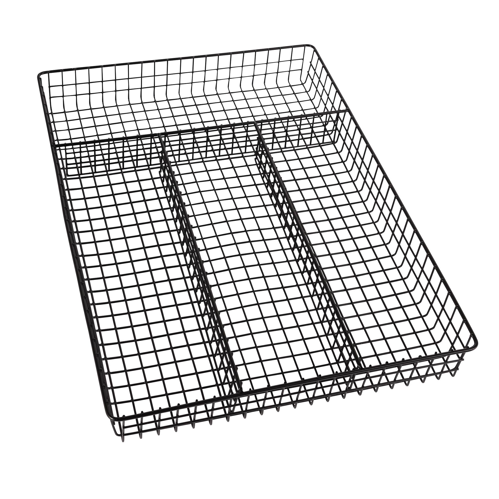 Habitat black wire cutlery holder - British product