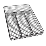 Habitat black wire cutlery holder - British product
