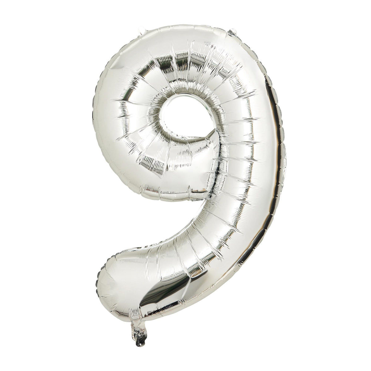 Sainsbury's Home Number 9 Silver Foil Balloon 34 inch (British brand)