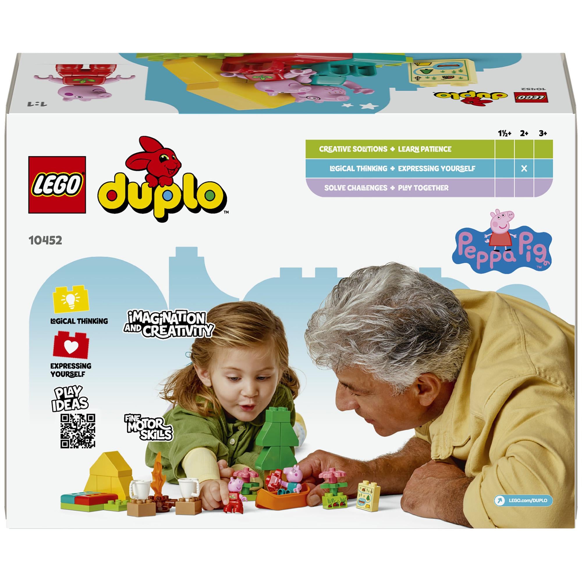 LEGO Duplo Peppa Pig camping trip building toy set - British product