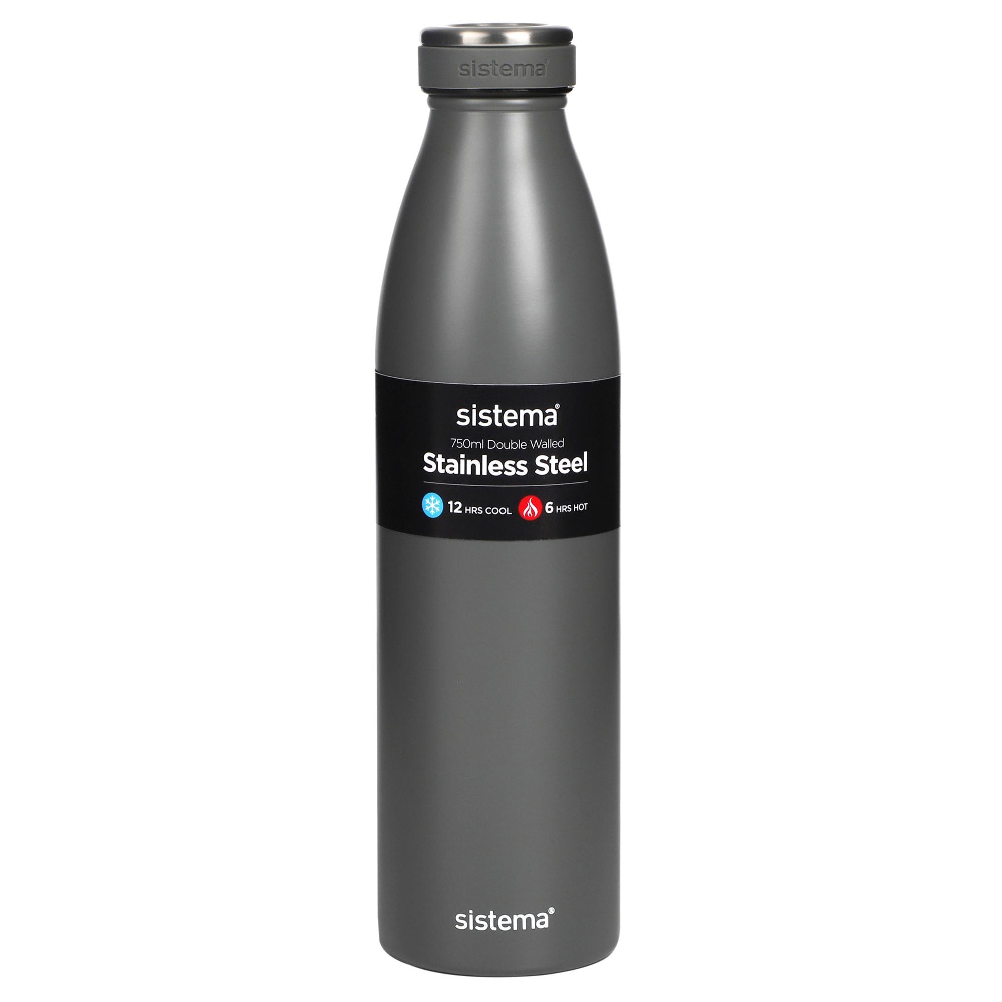 Sistema Hydrate stainless steel bottle multicolour 750ml (British brand)