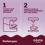 Costa Coffee Dark & Intense Brazilian Blend capsules 10 pack, UK version