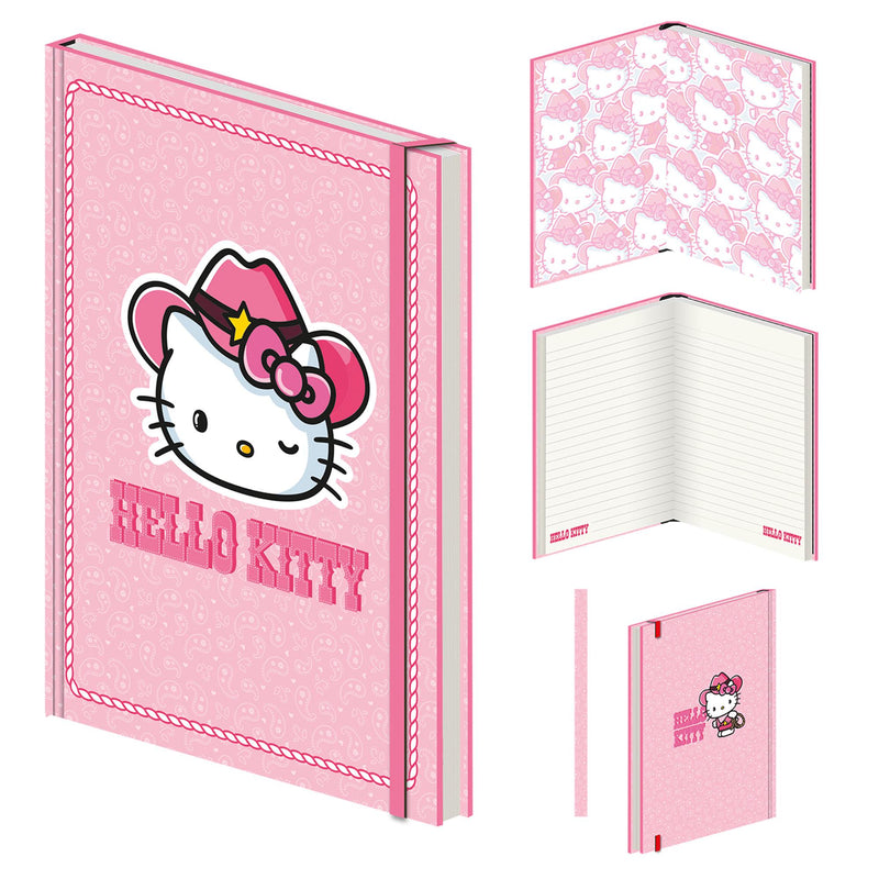 Hello Kitty Cowgirl notebook A5 (British brand)