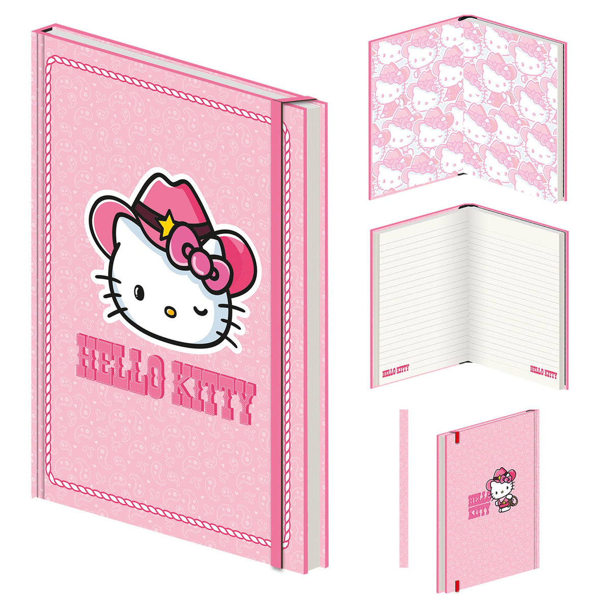 Hello Kitty Cowgirl notebook A5 (British brand)