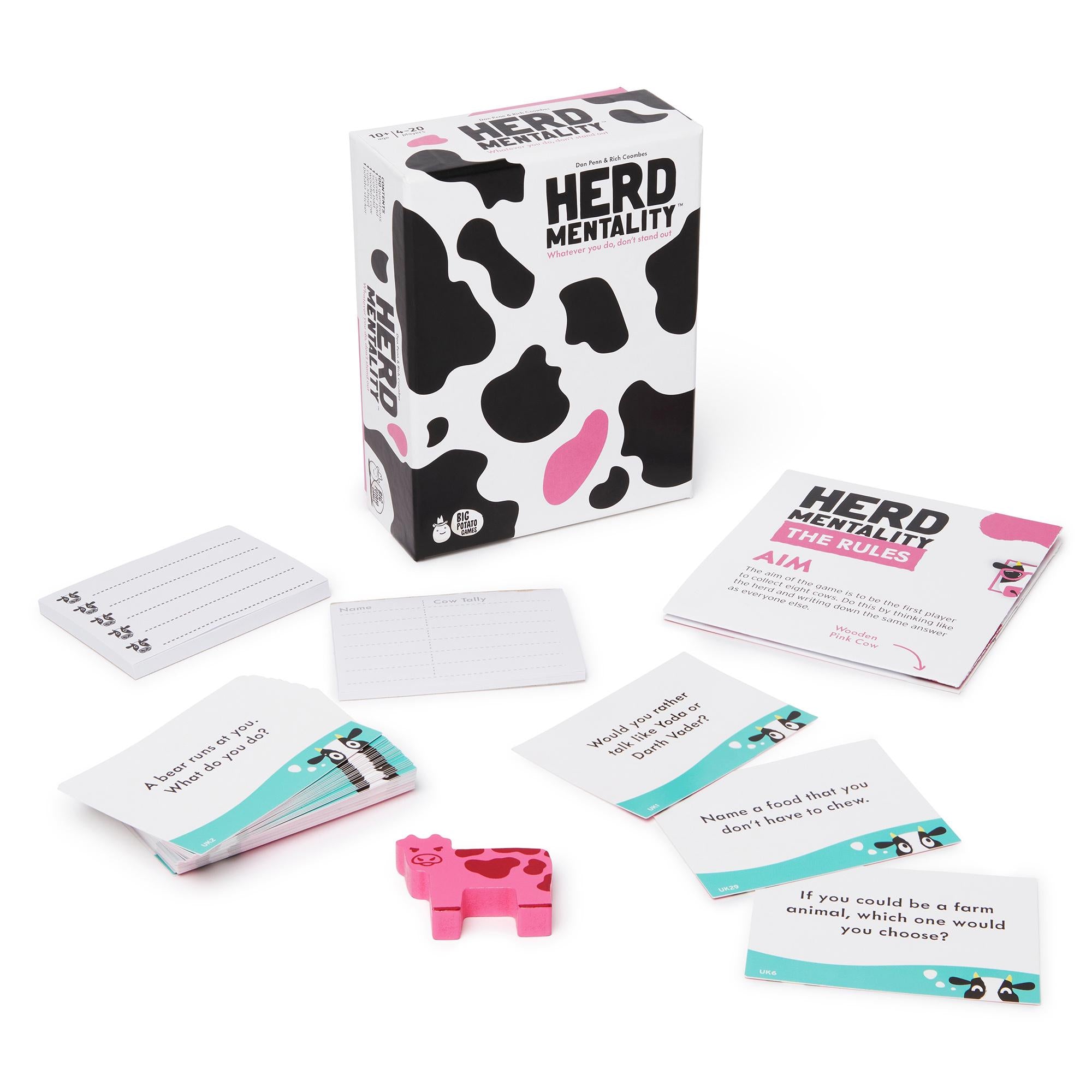 Big Potato Herd Mentality mini party game box, UK version