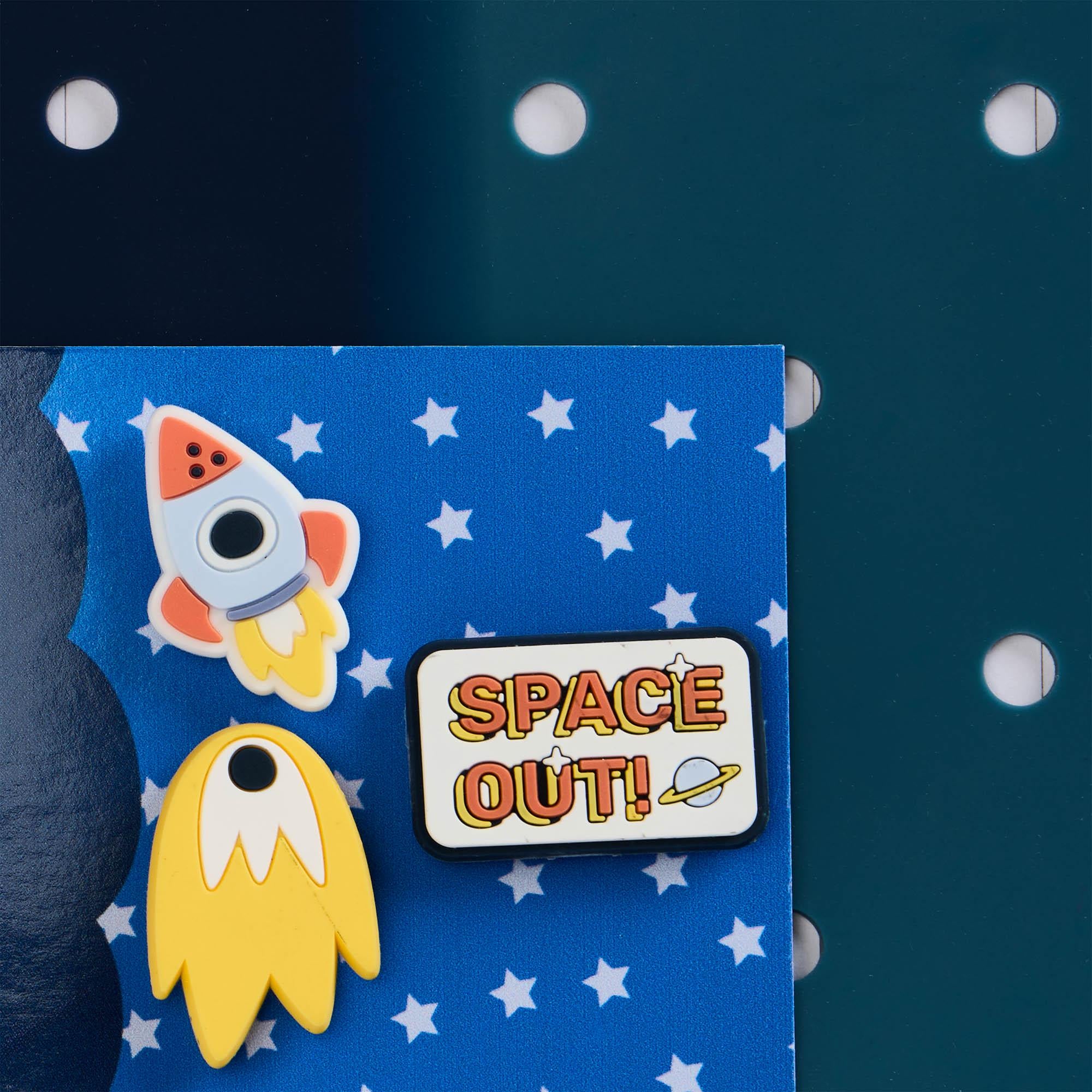 Sainsbury's A5 space charm notebook (British brand)