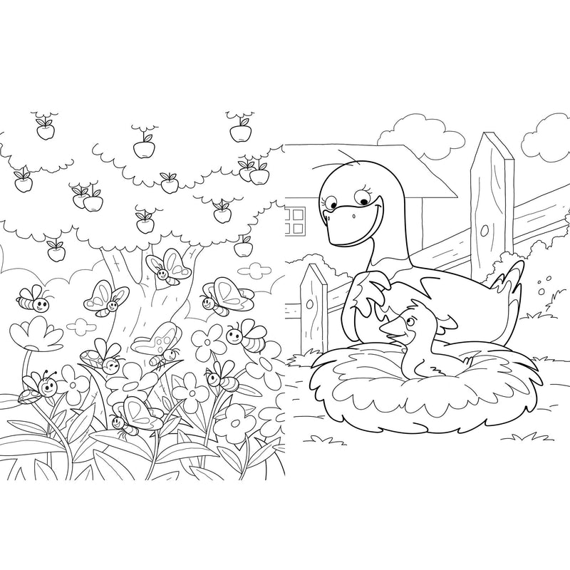 Igloo Books farm colouring book for children, UK version