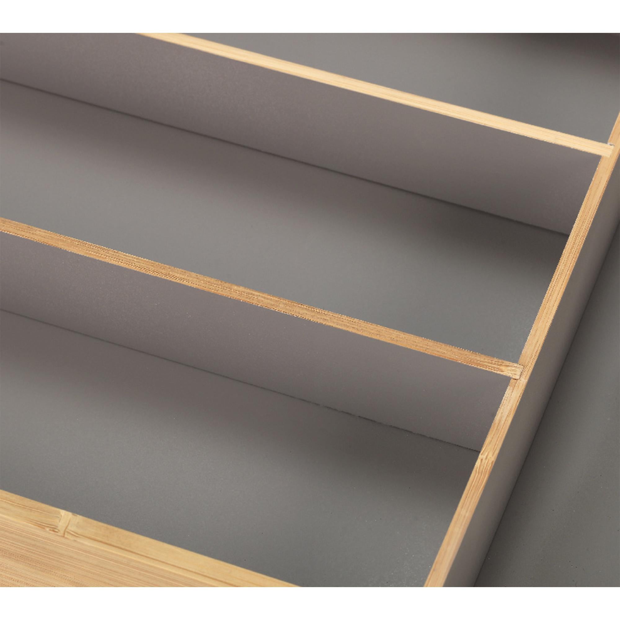 Habitat bamboo cutlery drawer with 4 compartments (British brand)