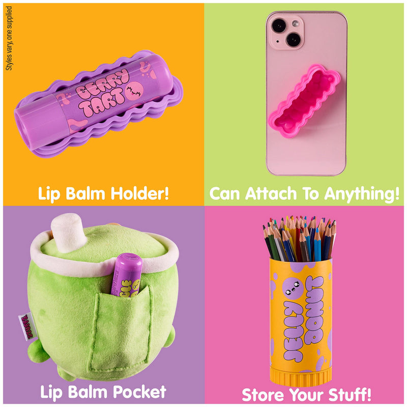 Stuffs assortment of collectible plushies with lip balm, UK version