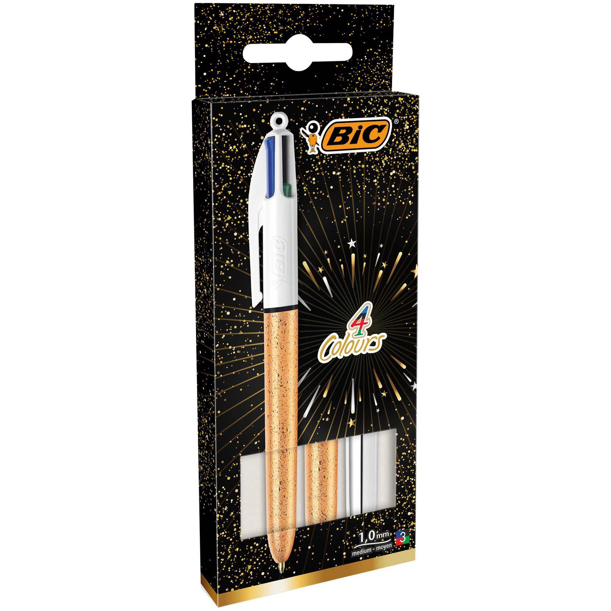BIC 4 Colours medium point ball pens set of 3 - British product