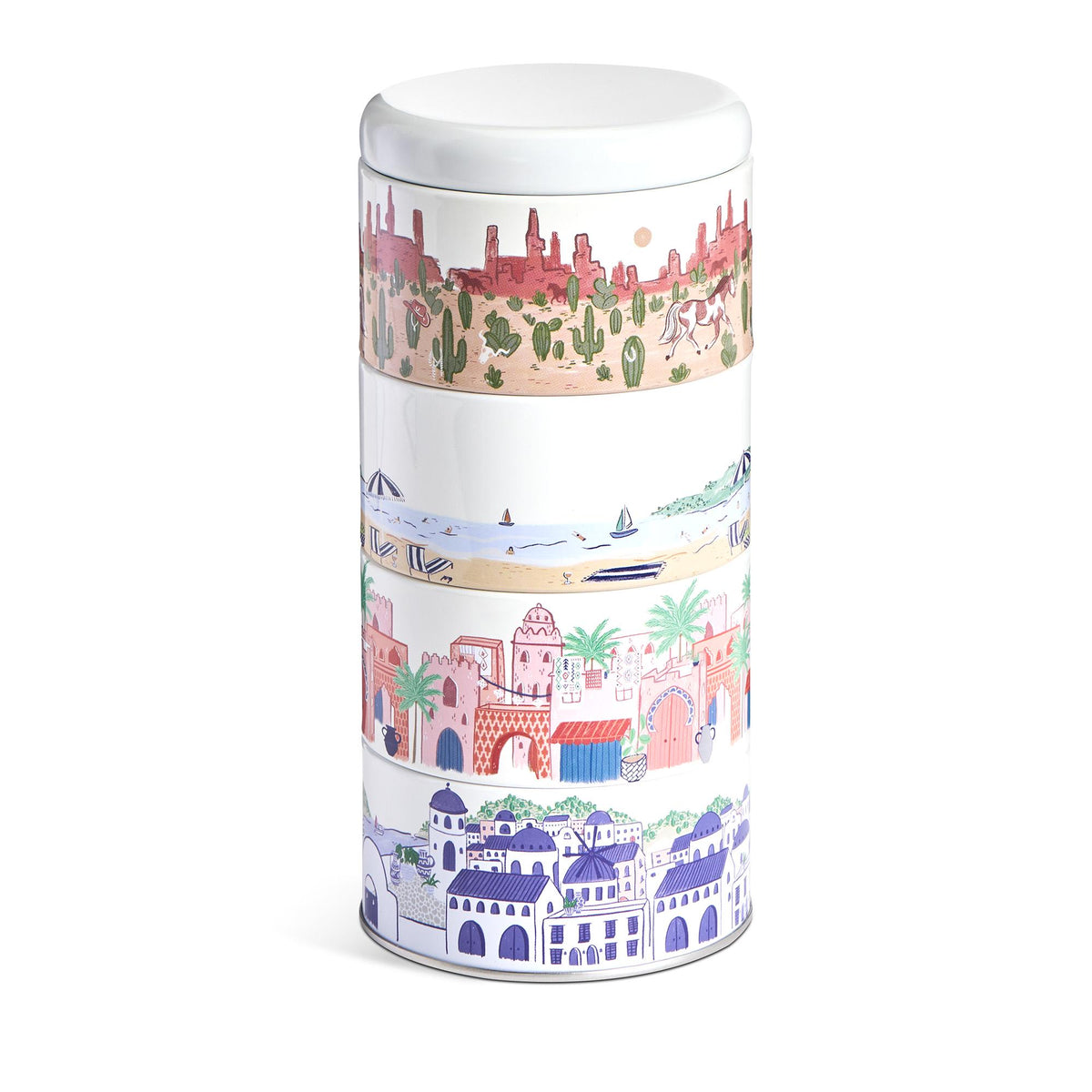 Habitat stacking tin candle set with four scents (British brand)