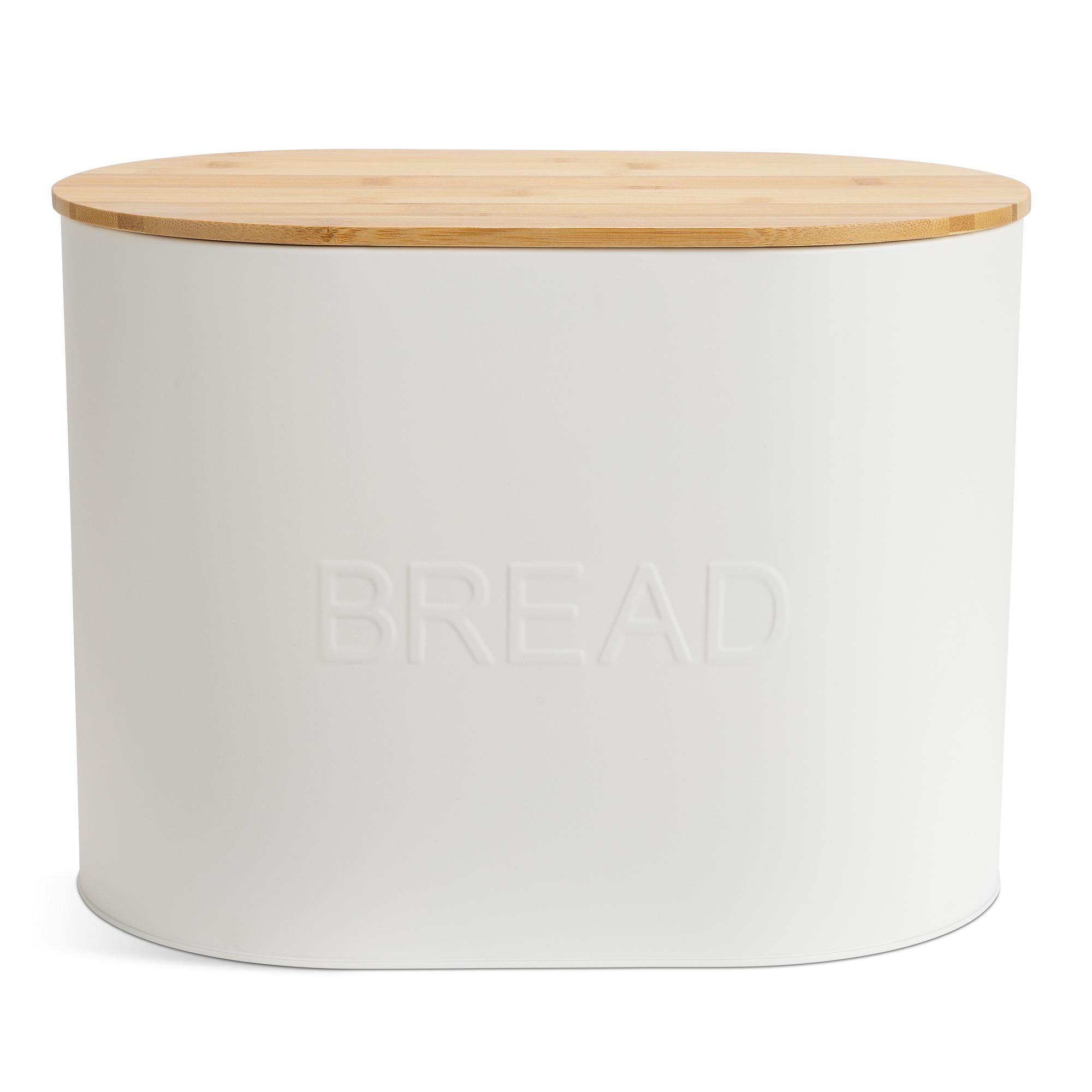 Habitat carbon steel bread bin 25.5x22.5x34.5cm, UK version