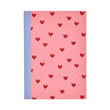 Sainsbury's A5 hearts bound notebook 80 sheets, UK version