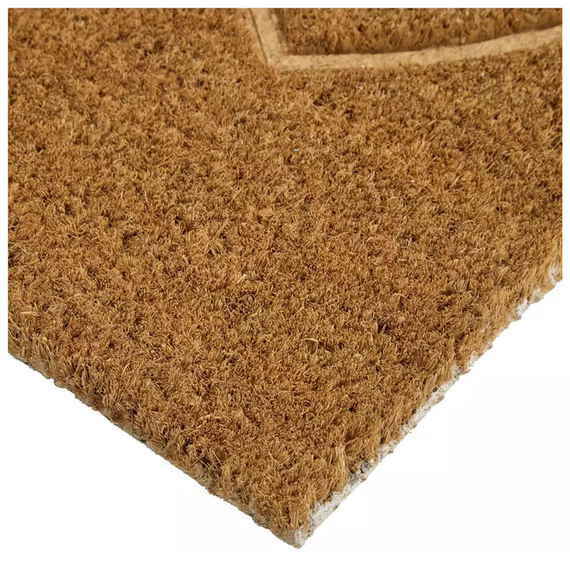 Sainsbury's Home hearts debossed coir doormat 40x60cm, UK version