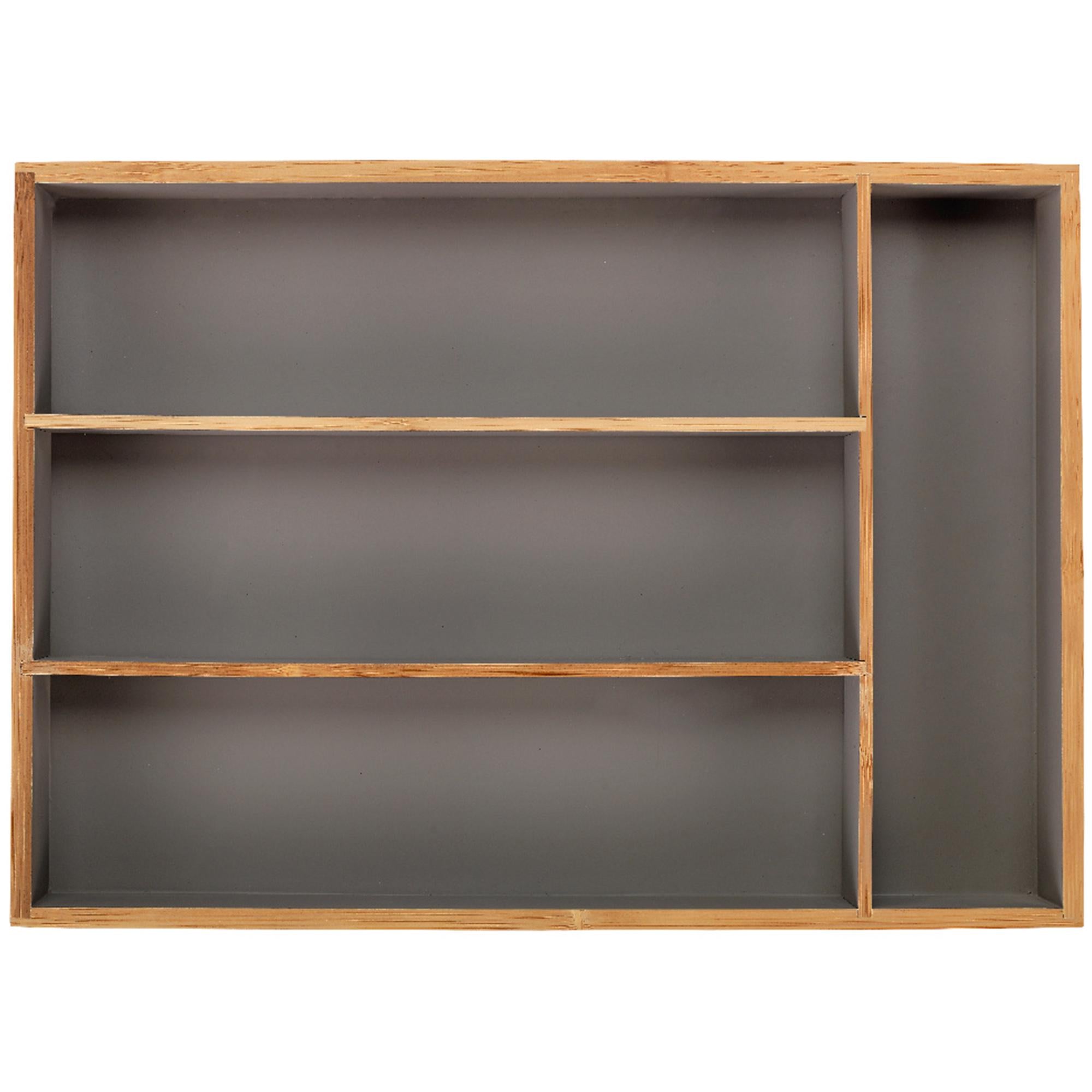 Habitat bamboo cutlery drawer with 4 compartments (British brand)