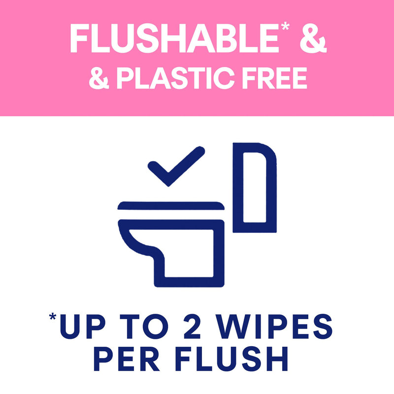 Andrex Fresh & Sensitive flushable moist wipes quad pack 4x30 - British product