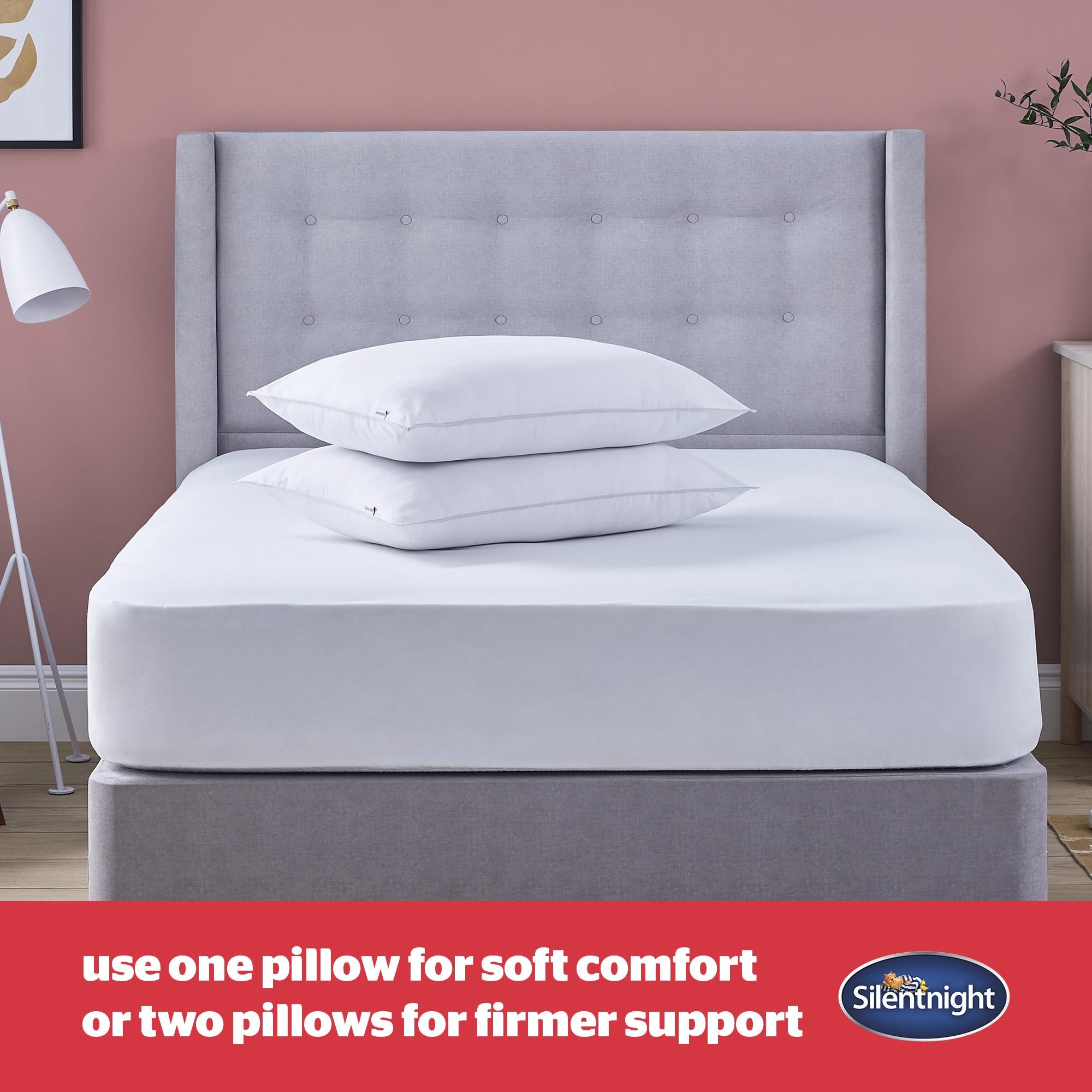 Silentnight Bounceback pillow pair 74x48cm (British brand)