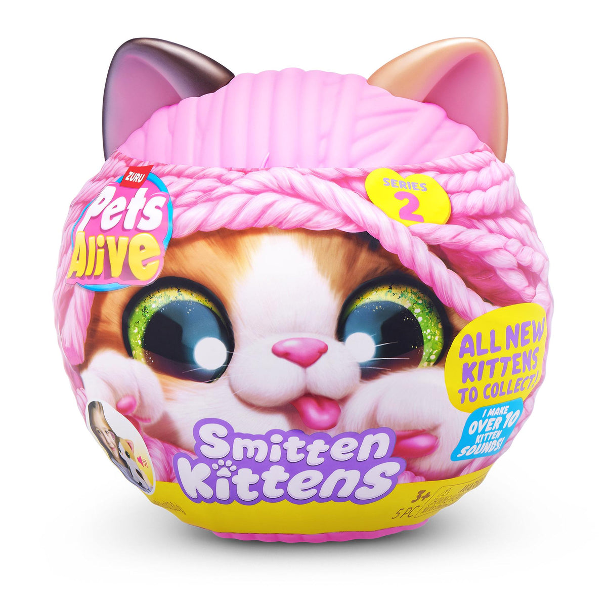 Pets Alive Smitten Kittens interactive plush toy, UK version