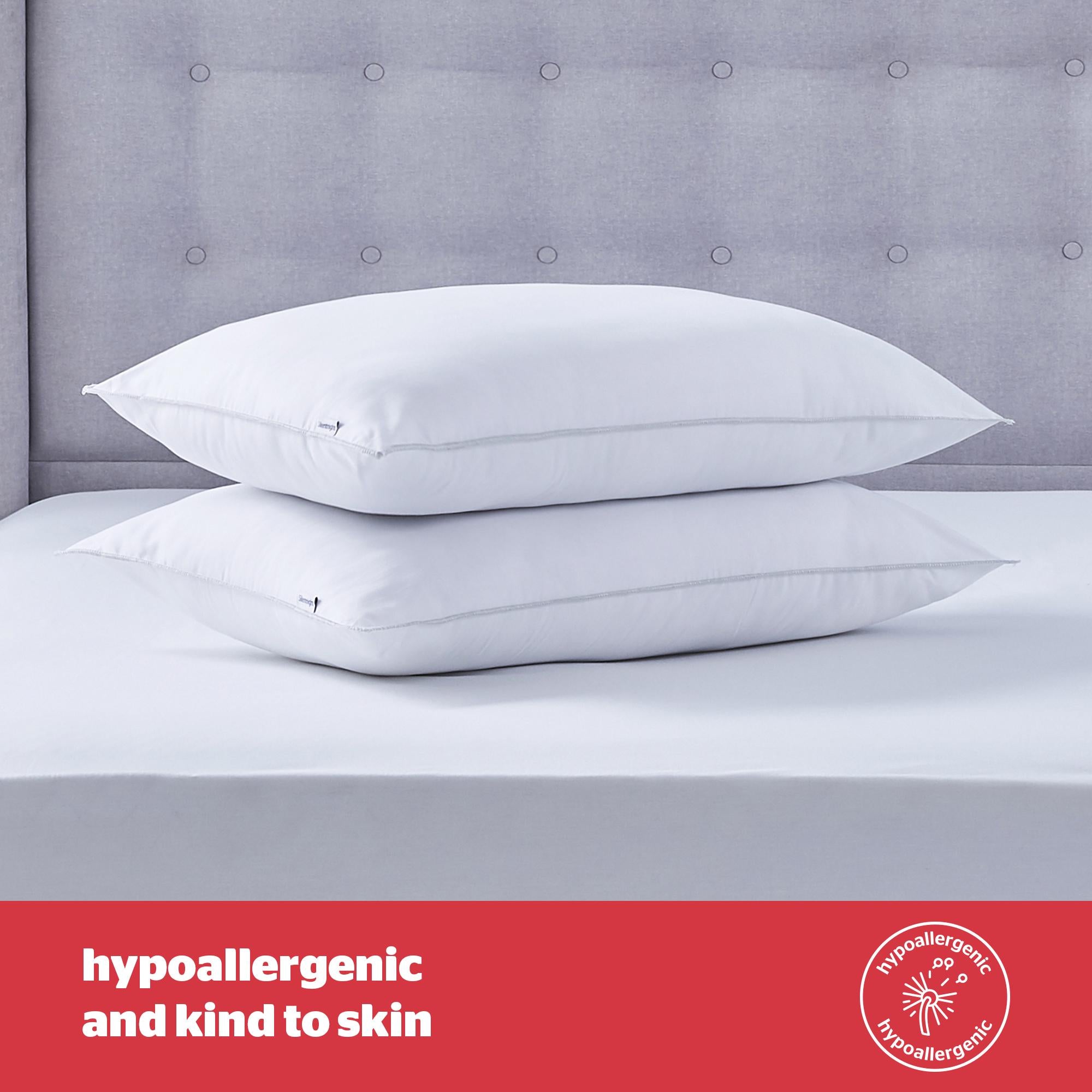 Silentnight Bounceback pillow pair 74x48cm (British brand)