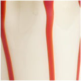 Habitat milk glass handkerchief red stripe vase, imported from the UK