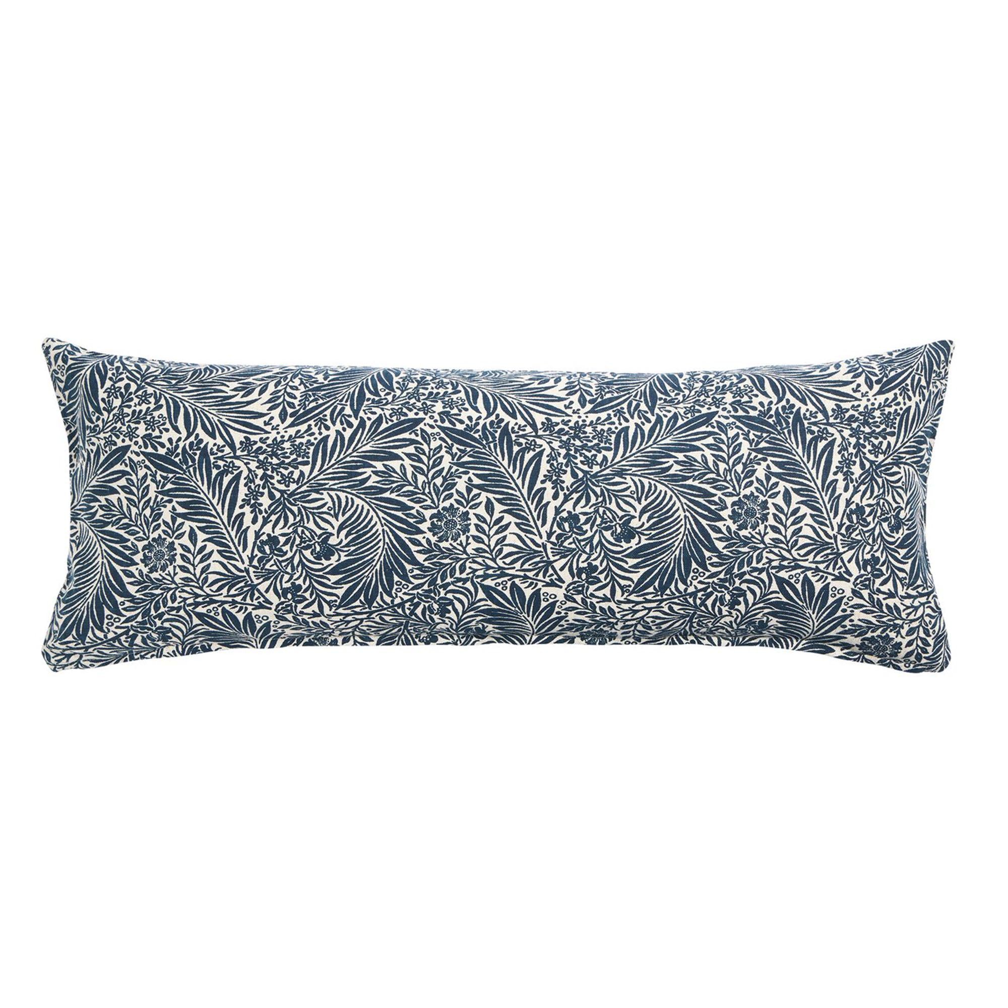 Sainsbury's Home lumbar cushion navy floral 30x80, UK version