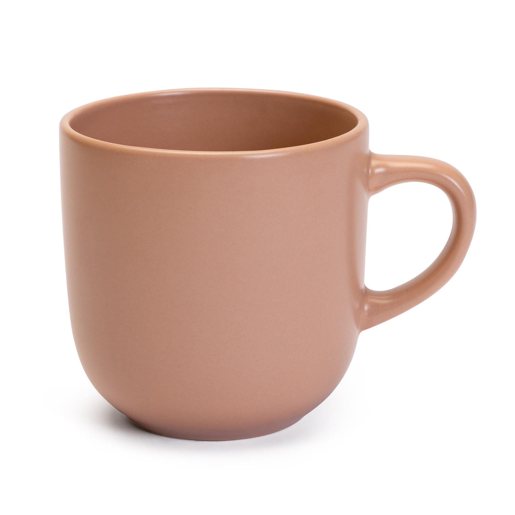 Habitat pink matte stoneware mug, imported from the UK