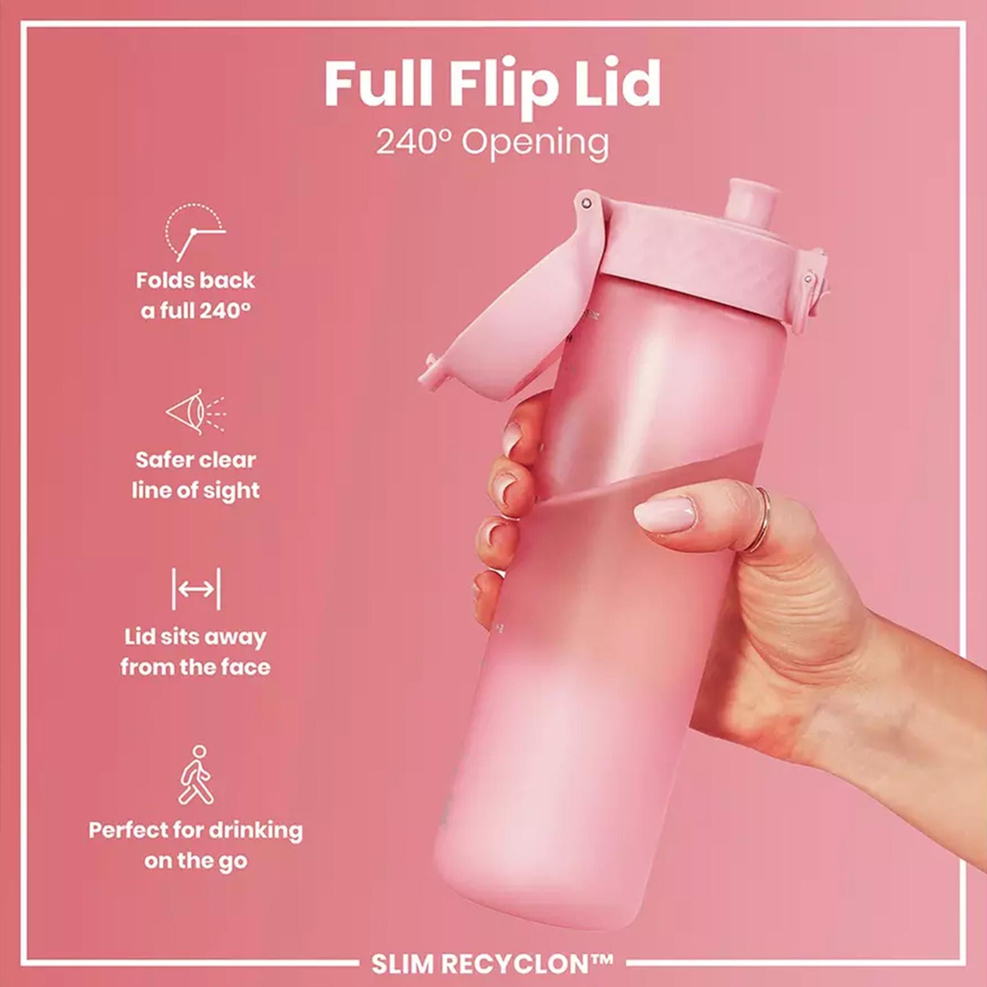 Ion8 Rose Pink Water Bottle - 500ml