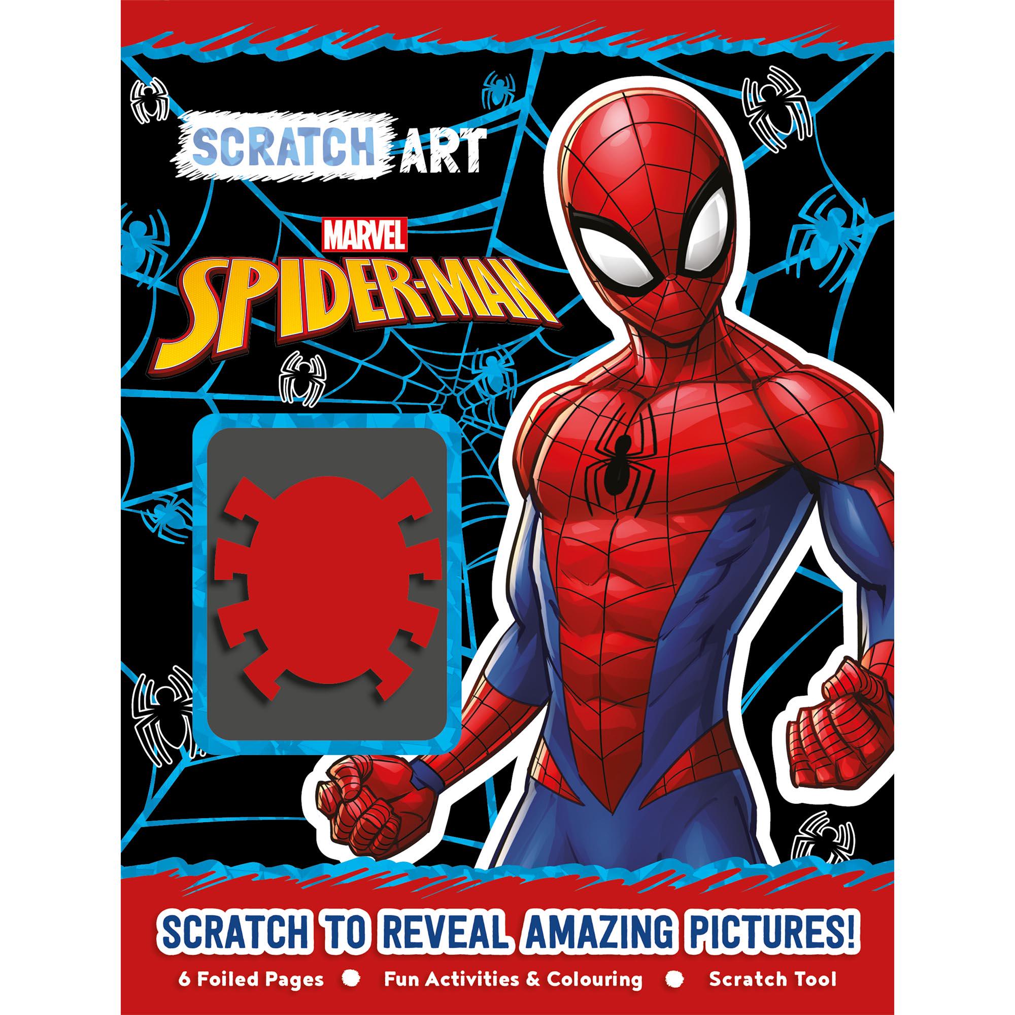 Igloo Books Marvel Spider-Man scratch art book, imported from the UK