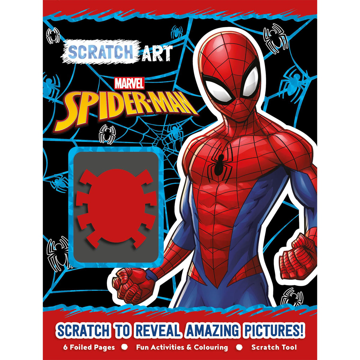 Igloo Books Marvel Spider-Man scratch art book, imported from the UK