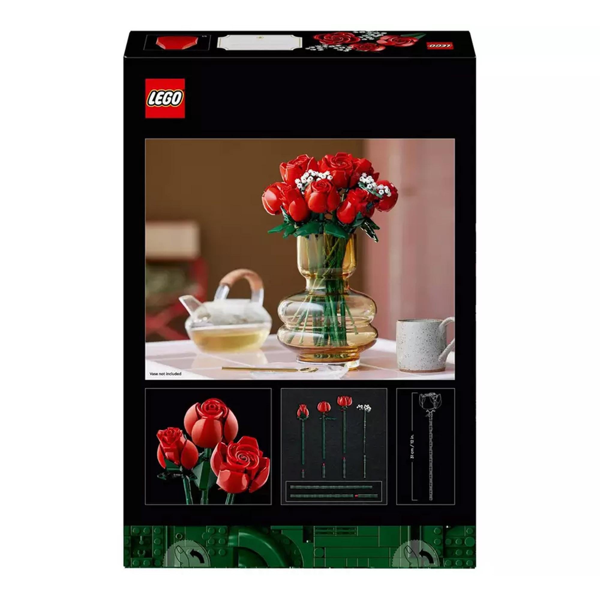 LEGO Icons Bouquet of Roses building set 822 pieces (British brand)